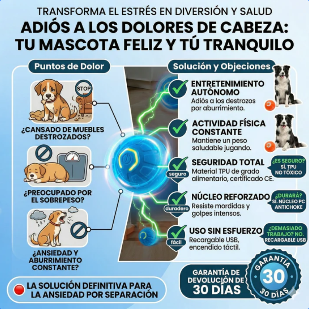 Pelota inteligente para mascotas
